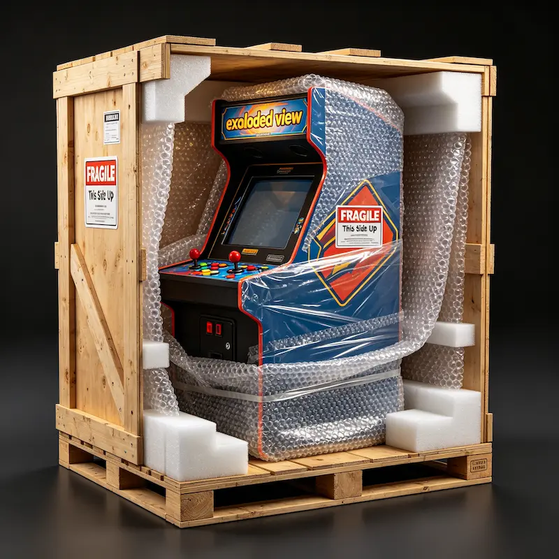 arcade machine shipping packaging guide