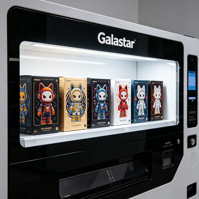 galastar blind box merchandising arcade roi