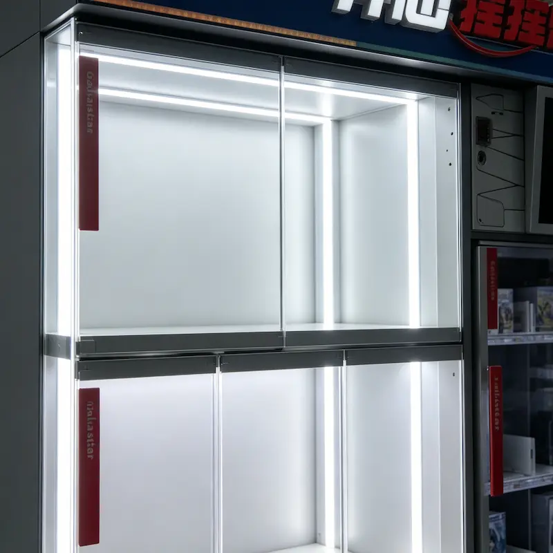 galastar panoramic prize display lighting mechanics